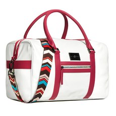 DEX Pajo 白線波士頓包, 白色+暖粉色