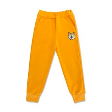 키즈크루 아동용 자수패치 시바견 특양면 조거팬츠