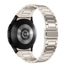 ITS LIFE Galaxy Watch 翼型素色霧面金屬錶帶 20mm, 香檳金