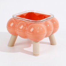 파스텔펫 반려동물 클라우드 유리 식기 FREE, 핑크, 1개