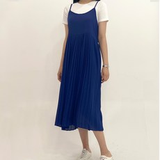 디아미뇽 살랑 주름 롱원피스