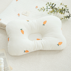 Malolotte 嬰兒印花低款定型枕, 胡蘿蔔洛特
