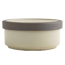 ERATO Poseul Chak Chak 陶瓷附蓋大湯碗 L, 霧灰色, 1組