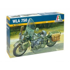 ITALERI 1比9美國陸軍二戰摩托車WLA 750塑料型號IT7401S, 1個