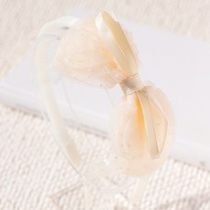 도도앤뉴 슈가로즈 리본 머리띠