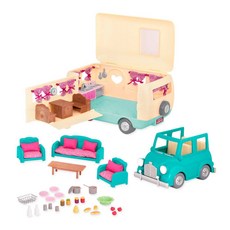 B.toys 吹吹風露營車, 1組, 湖水綠