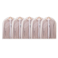 Phineas 半透明防水防潮衣物防塵套, 1入, 5個