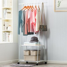 GAGU FEELING K型2層收納衣架, 白色