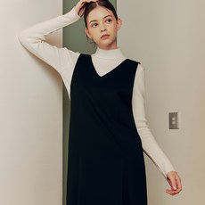 제로스트릿 여성용 하프 폴라 베이직 니트