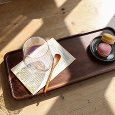 소소모소 핸드메이드 원목 롱 트레이 448064, 혼합색상, 1개