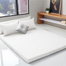 Inyx 純棉絎縫乳膠 Sensmom 記憶棉床墊套, 白色