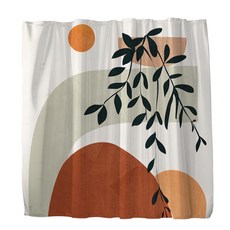 모던오렌지 샤워커튼 TYPE22 100 x 180 cm, 1세트, 멀티(혼합)컬러