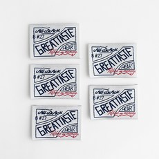 Yarna GREATTASTE 字母復古設計布質棉標籤, 海軍藍, 5個