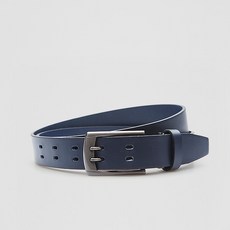 VONIN 남성용 이태리 천연 소가죽 투홀더 실버니켈 포크 벨트