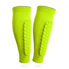 마켓A 프로 충돌방지 정강이 다리 보호대 형광, 2개