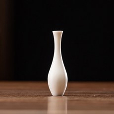 輝景日 迷你白瓷花瓶, 單一顏色