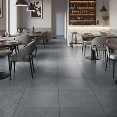 ROSEROSA 2T 黏著式裝飾地磚 混凝土圖案地板材料 ECB-2054 400 x 400 x 2mm, 深灰色, 10個