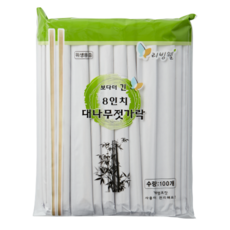 Living Well比一般更長的竹筷 24cm, 1袋, 100入