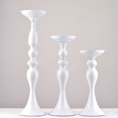 復古歐風蠟燭台 3入, 白色
