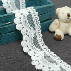 슈슈룸 망사 레이스 방울 1260cm, 망사레이스-방울(화이트), 1개