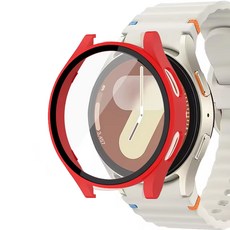 아이엠판다 갤럭시워치 액정보호 하드 풀커버 케이스, 레드