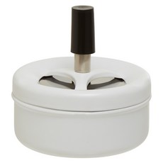 Premier 下壓式菸灰缸 9.5cm, 1個, 淨白色