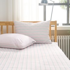 REONA 涼爽夏季用條紋綁帶薄墊, 粉色