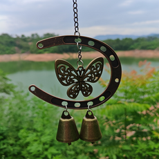 Treova 居家庭園裝飾 壁掛式鐵製復古風蝴蝶兩款 2入, 單一顏色