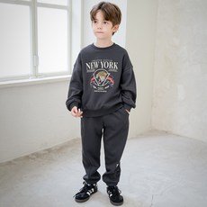 andiapple 兒童超帥氣之王刷毛束口褲上下套裝