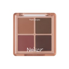 Neker 4格眼影盤 7.2g, 02 Muted Rose, 1入