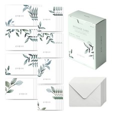 Monolike 訊息卡8款 x 5張 + 信封20個組合, 感謝自然, 1套