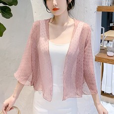 몬드스팟 여성용 여름 비치 사무실 쉬폰 가디건 MO600