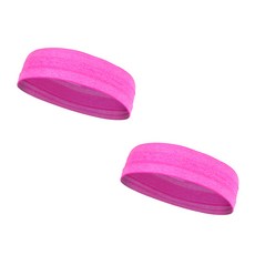 Now Fill運動防滑高彈性吸汗帶髮帶 2入, 粉色