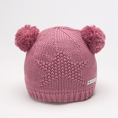 조이멀티 아동용 스타방울 보온 니트 모자