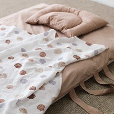 두두앤솜 어린이집 낮잠이불 토퍼 커버, 보타닉핑크, 1개