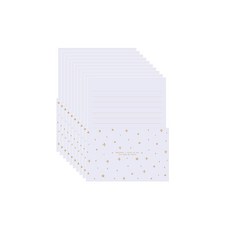 TOCTOC 鍍金圖案印花信紙 4入+信封組 2入, 紫色, 10組