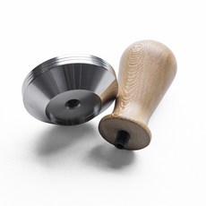 KALDIN Crema 原木手柄咖啡填壓器 53mm, 梧桐木, 1個