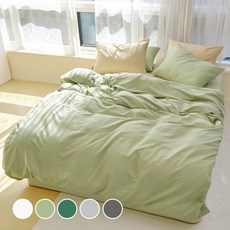 꿀잠 먼지 없는 호텔식 이불 커버, 그린티