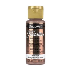 DecoArt Americana 閃亮金屬壓克力顏料 16 Mink Pearl, 59ml, 1色