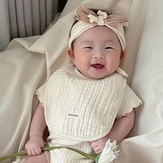 리뗀클로르 유아용 거즈 턱받이