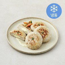 닭가슴살 함박스테이크 퐁듀치즈 (냉동), 1kg, 1개