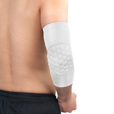 나야스타일 홈트레이닝 헬스 팔꿈치 보호대 화이트 YGYP-154-2 2p, 1개