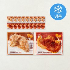 함께하닭 닭다리살 양념치킨맛 130g x 10개 + 그릴맛 100g x 10개 세트 (냉동), 1세트