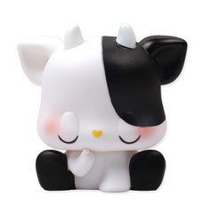 moong9 迷你蘿蔔牛存錢筒, 乳牛, 1個