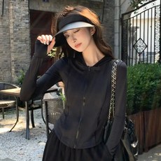 DMELD 女款連帽拉鍊外套