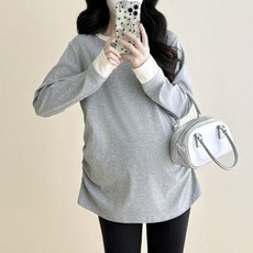 언헤브 레이어드 임부 티셔츠