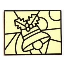 minhwashop 聖誕節燙金藝術貼紙, 20個, 聖誕鈴鐺