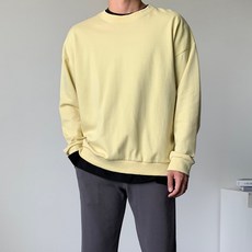 로댄티 남성용 로인드 라운드 면 긴팔 맨투맨