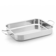 QUEEN SENSE IH感應爐適用 3層不鏽鋼多功能方形烤盤, 正方形, 1組