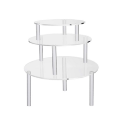 Living Doc壓克力蛋糕架 3件組, 透明, 1組